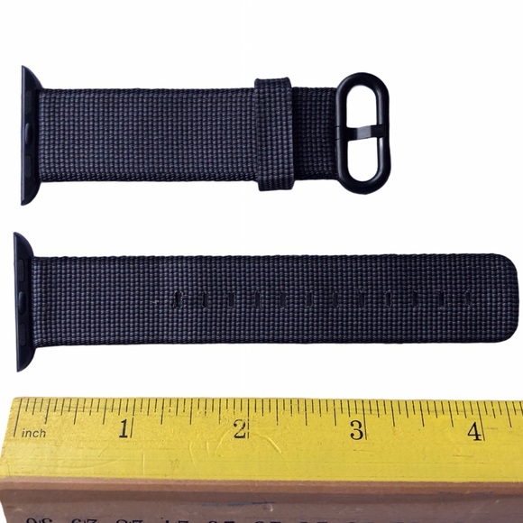 5/$20 NEW Black Nylon Apple Watch Band 38/40/41mm M - Picture 4 of 7